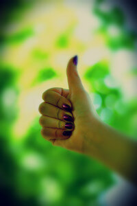 Cool picture of thumbs up