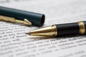 Subguard insurance - The image shows a pen and a document.