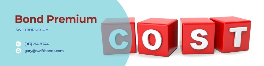 Bond Premium - The banner shows a word cost in a colored red cubes with a white background.