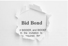Bid bonds - This image shows a word bid bond in a white colored background.
