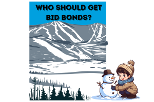 Who Should Get Bid Bonds in Vermont? A child building a snowman in a scenic Vermont landscape, highlighting who is eligible and required to obtain bid bonds.