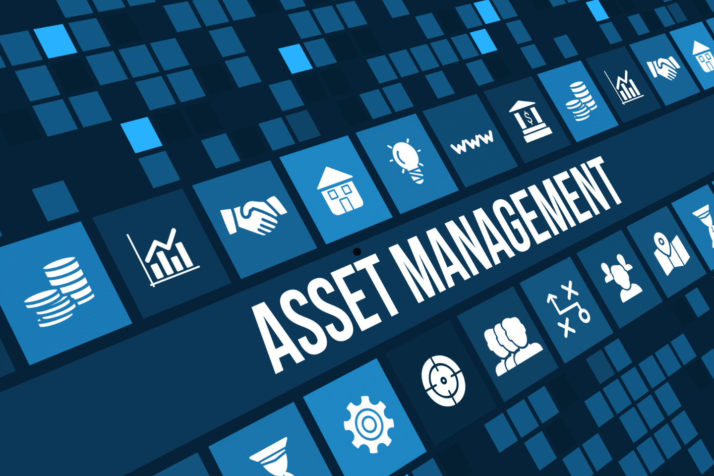 Digital illustration with the words “Asset Management” highlighting financial oversight and fiduciary duties.