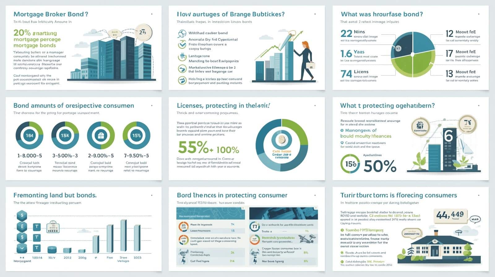 Infographic explaining mortgage broker bond basics, consumer protections, and bond requirements.