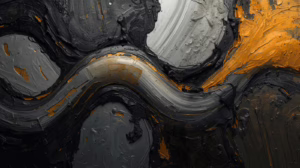 Abstract oil and gas themed artwork representing financial security and regulatory compliance for Texas oil operators.