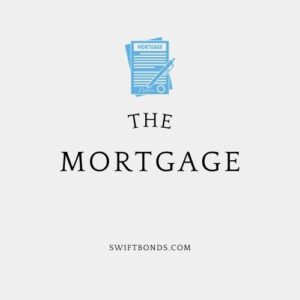 The Mortgage - The logo shows a mortgage form with a pen in a colored light blue.