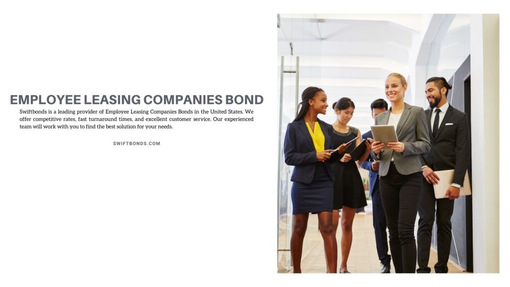 Employee Leasing Companies Bond - Employees in the office as successful team.