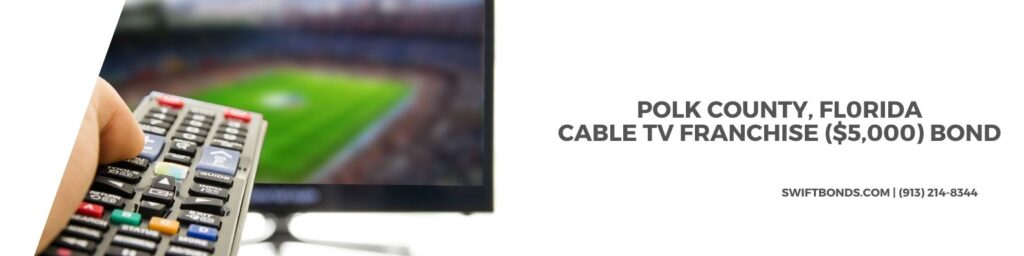 Polk County, FL – Cable TV Franchise ($5,000) Bond - A guys is enjoying watching sport on a cabled tv.