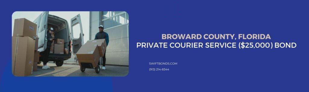 Broward County, FL-Private Courier Service ($25,000) Bond - A man and a woman working for a delivery company.