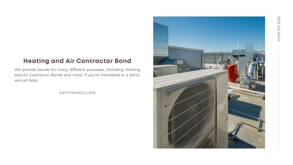 Heating and Air Contractor Bond - Rooftop hvac system for an office building.