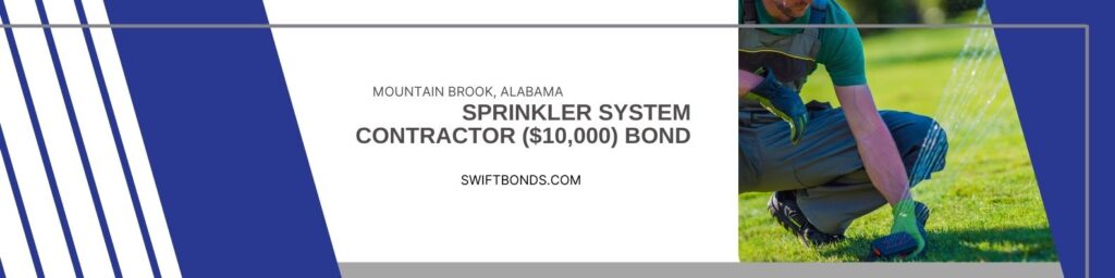 Mountain Brook, AL-Sprinkler System Contractor ($10,000) Bond - Lawn sprinkler installation by professional technician.
