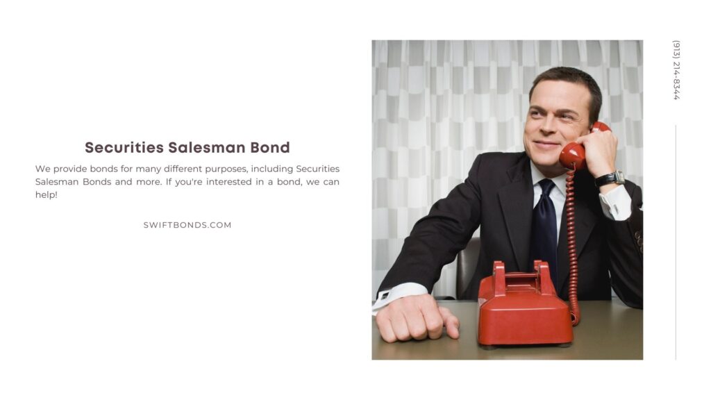 Securities Salesman Bond - Happy salesman.