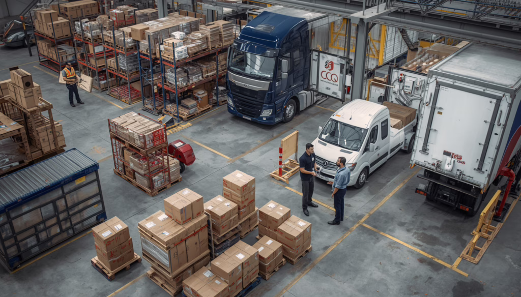 California third-party logistics provider warehouse managing freight, inventory storage, and distribution operations under bonded regulatory compliance requirements.