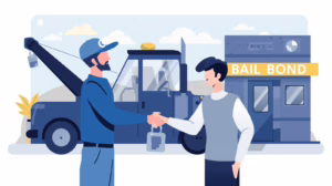 Tow truck operator handing vehicle keys to a customer, symbolizing trust, accountability, and consumer protection under Jacksonville tow wrecker bond rules.