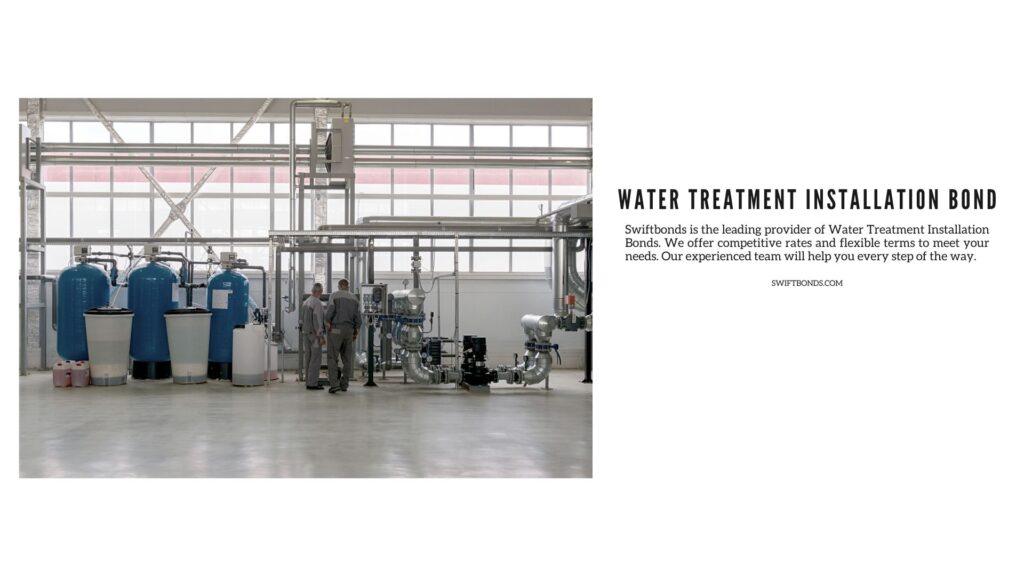 Water Treatment Installation Bond - Industrial water treatment plant.