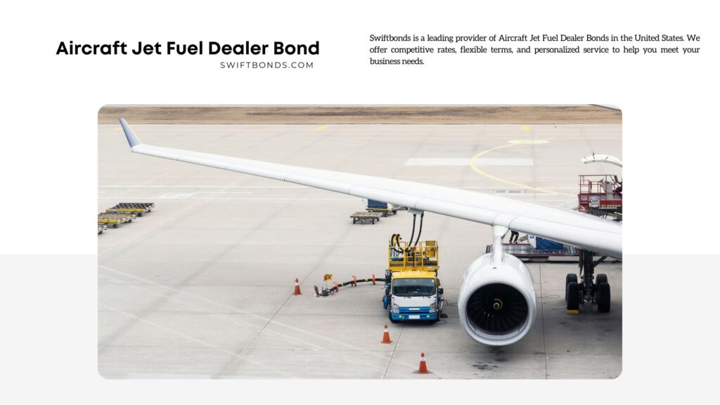 Aircraft Jet Fuel Dealer Bond - Authorities are fueling aircraft of the airlines before flying at the international airport.