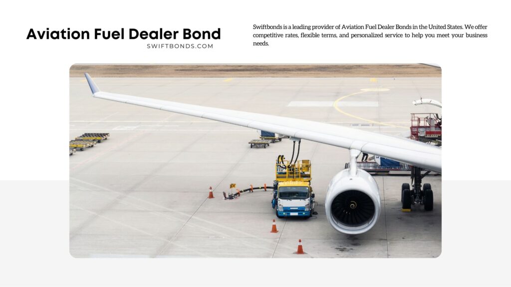 Aviation Fuel Dealer Bond - Authorities are fueling aviation airlines before flying at the international airport.