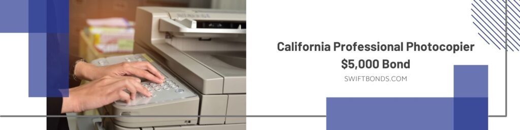 California Professional Photocopier $5,000 Bond - Women workers using a copier in the office.