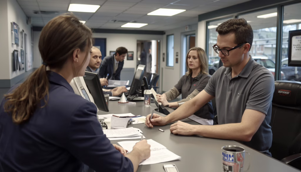 California Vehicle Registration Service $25,000 Bond customer service center handling California DMV registration renewals, title processing, and licensed registration services.