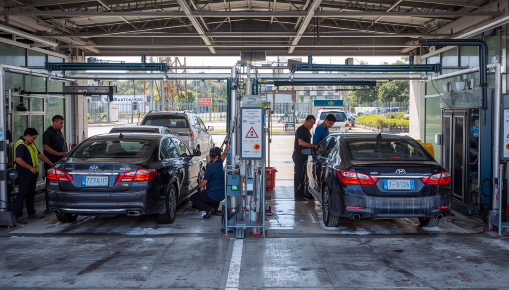 Commercial California car wash business performing vehicle washing and detailing services backed by a California Car Wash ($150,000) Bond