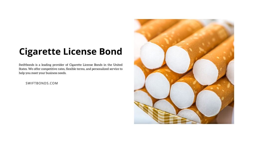 Cigarette License Bond Background of cigarettes in pack close up shot.