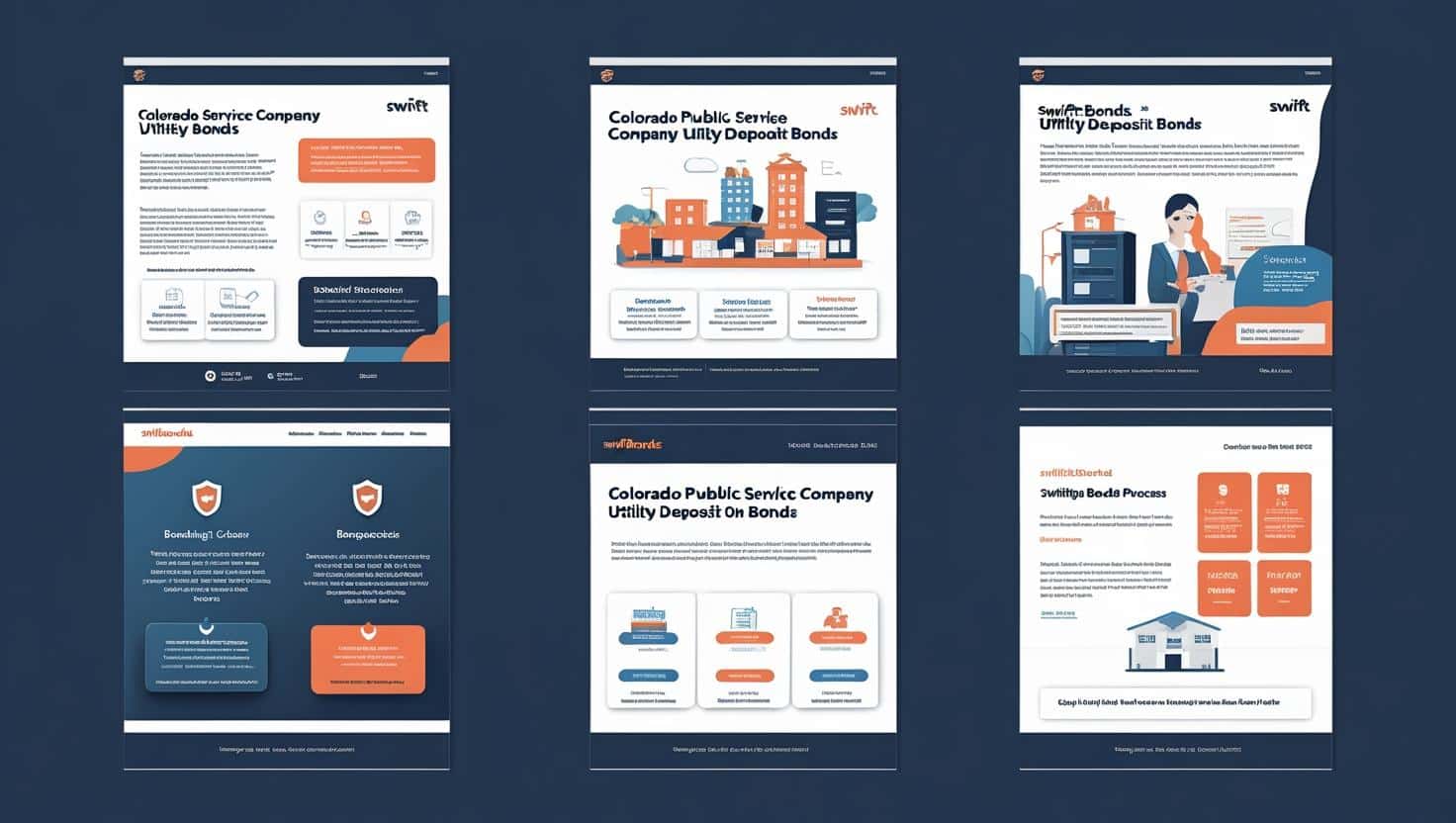 Illustration depicting how utility deposit bonds secure payments for utility services in Colorado.