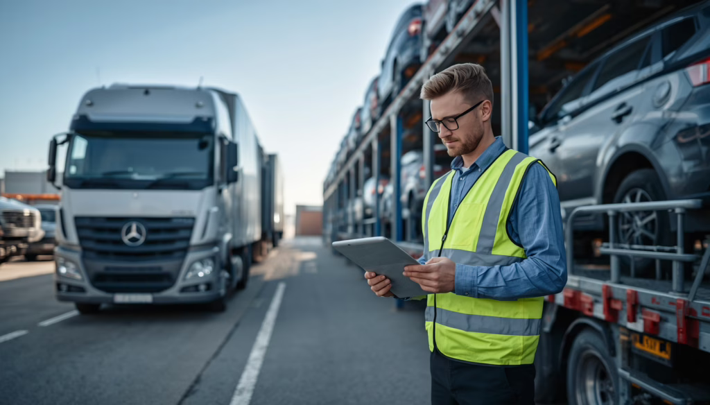 Colorado Dealer, Transporter, or Warehouseman Bond holder managing vehicle storage and transport logistics with bonded compliance verification.