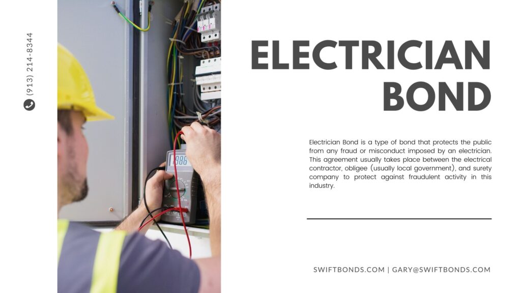Electrician Bond - Electrician repairing electric panel.