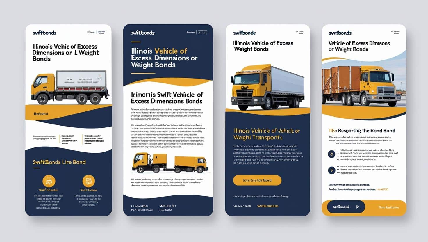 Mobile-friendly designs for Illinois Vehicle of Excess Dimensions or Weight Bonds by Swiftbonds.