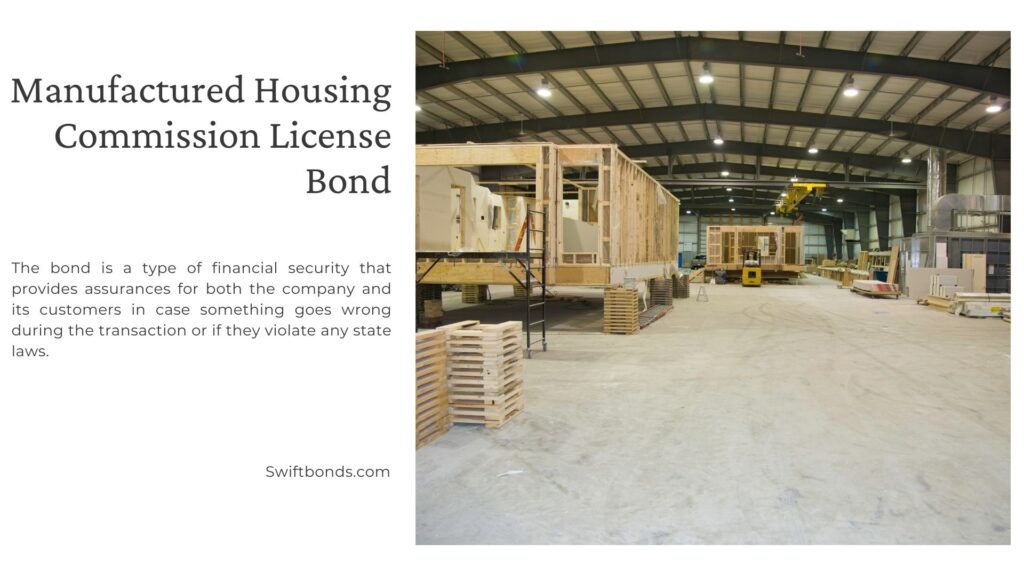 Manufactured Housing Commission License Bond - Inside the manufacturing modular homes.