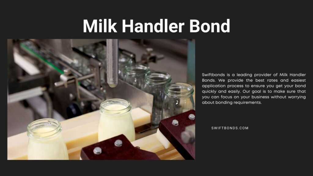 Milk Handler Bond - A conveyor with bottles filled with milk products.
