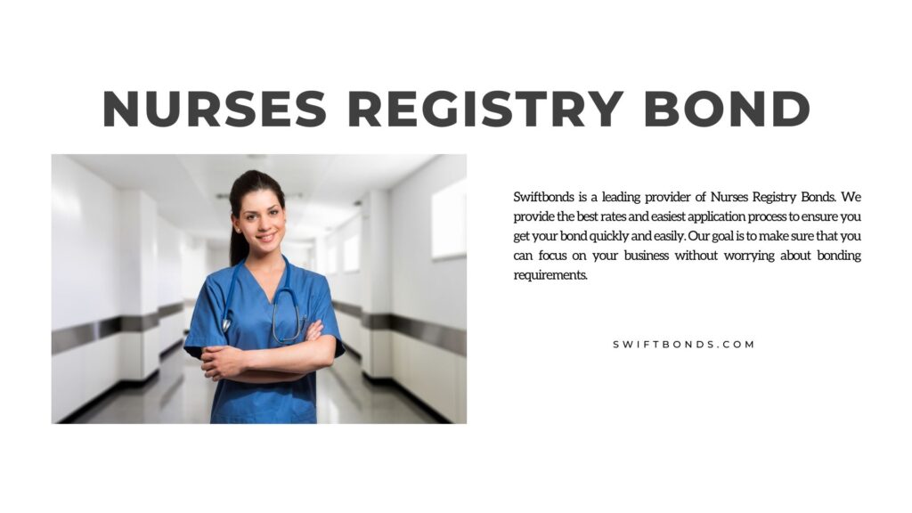 Nurses Registry Bond - Portrait of a smiling nurse inside the hospital.
