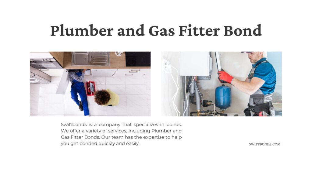 Plumber and Gas Fitter Bond - The plumber repairing a sink in the kitchen. Contractor installing a gas by fitting the pipe.
