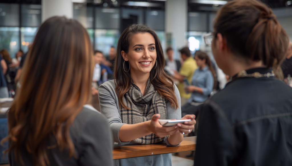 Business professionals reviewing California seller bond applications and compliance paperwork during a customer service consultation