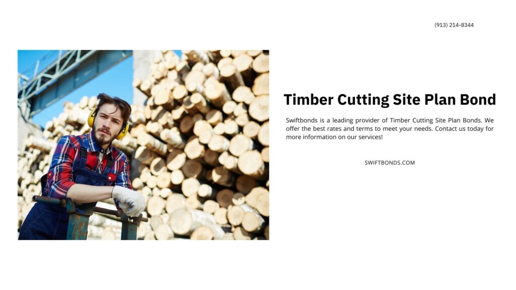 Timber Cutting Site Plan Bond - Portrait od man wearing earmuffs looking at camera while working on timber cutting site.