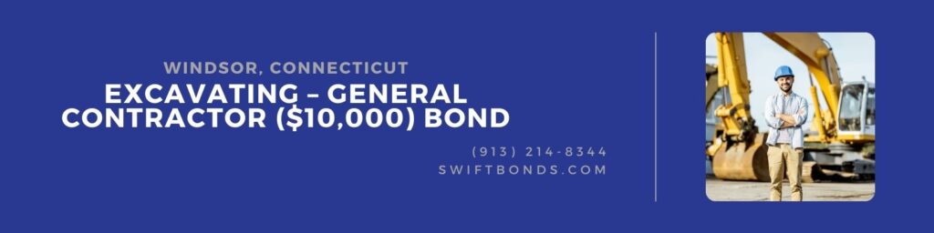 Windsor, CT – Excavating – General Contractor ($10,000) Bond - Portain of a worker standing on the open ground of the shop with heavy machinery.