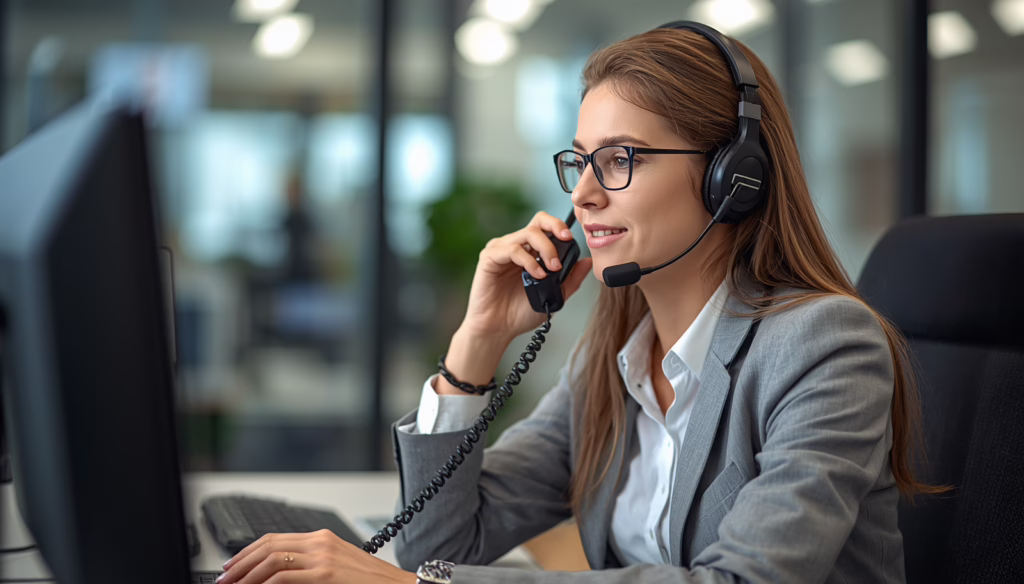 Professional telemarketing office covered by a California Telephonic Seller $100,000 Bond for consumer protection and regulatory compliance.