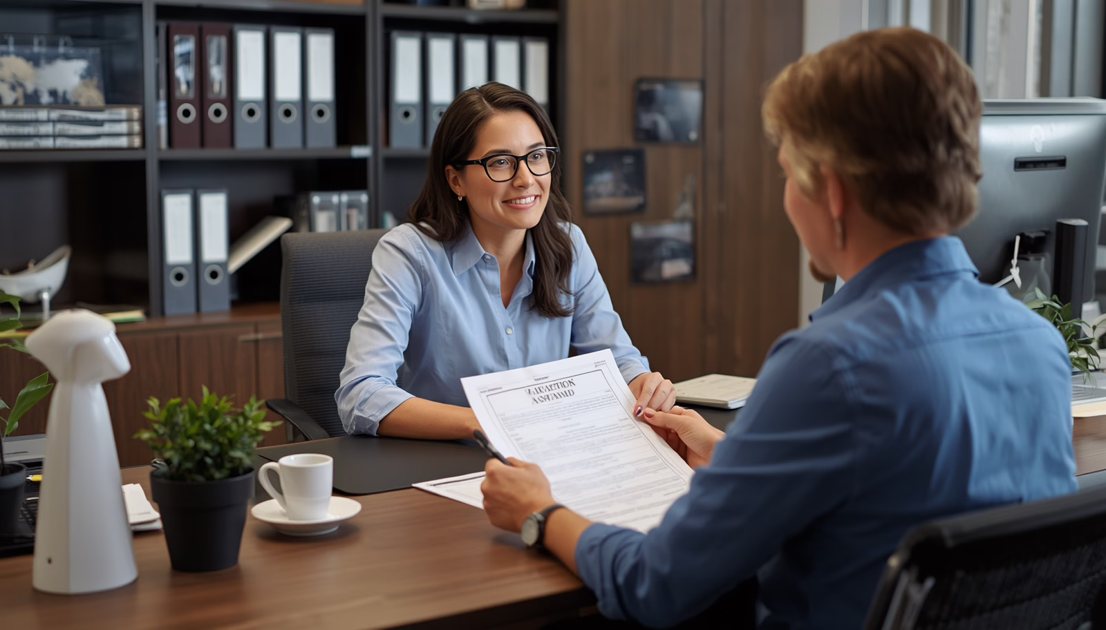Professional advisor assisting a client with County of Delaware, IN Generic License and Permit Bond documentation and regulatory compliance.