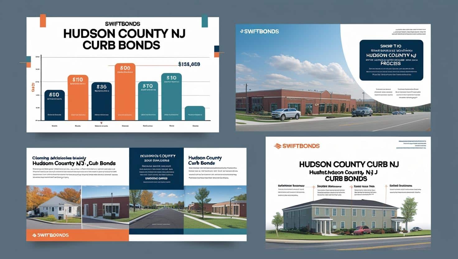 Hudson County NJ curb bond infographic comparing costs and compliance for local construction projects.