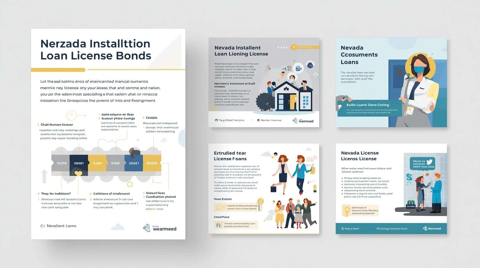 Infographic outlining Nevada installment loan license bonds, consumer protections, and borrower rights.