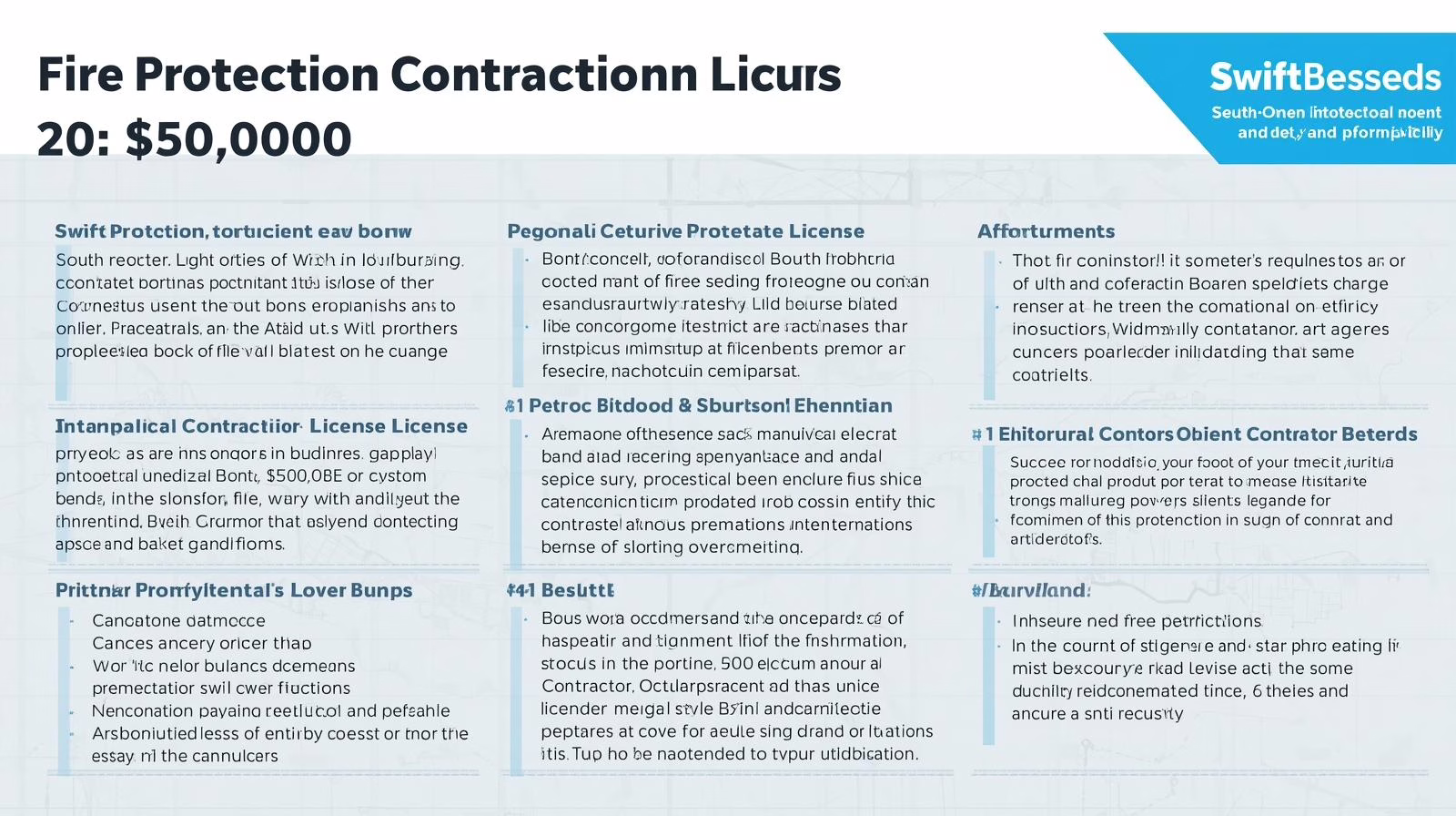 Detailed breakdown of fire protection contractor bond licenses, requirements, and benefits in South Russell.