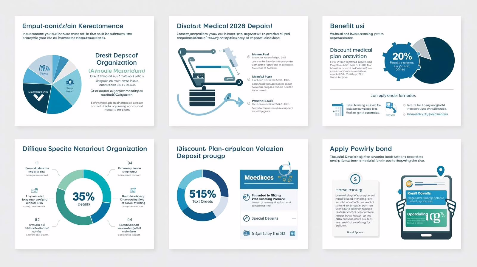 Infographic showing charts and graphs about SC Discount Medical Plan deposit requirements and applicant benefits.