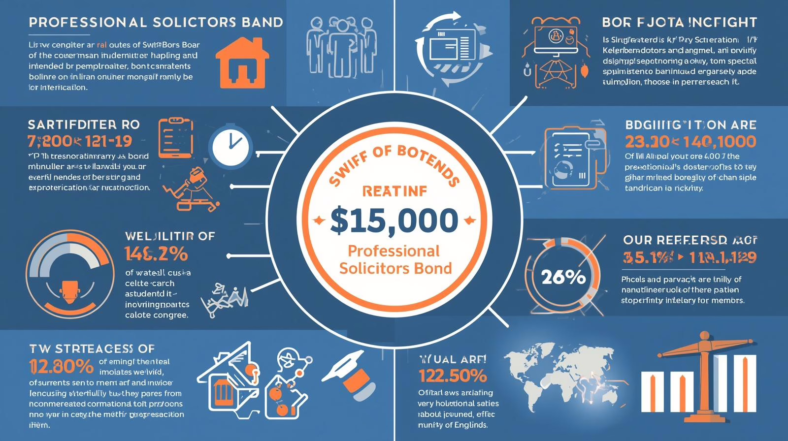 Infographic detailing the $15,000 South Carolina Professional Solicitors Bond, highlighting compliance, benefits, and financial responsibilities.