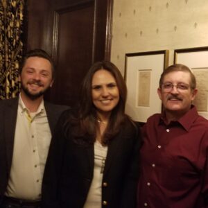 Swiftbonds christmas dinner 2021. Mike, Craig and Cynthia