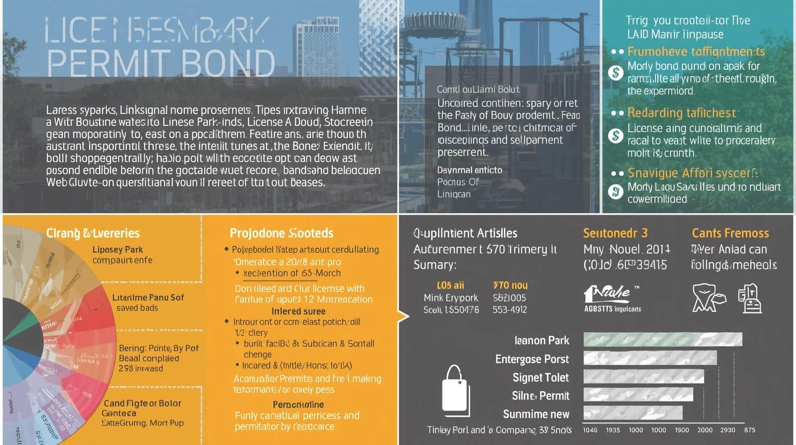 Visual breakdown of Tinley Park, IL permit bond obligations, licensing details, and industry statistics.