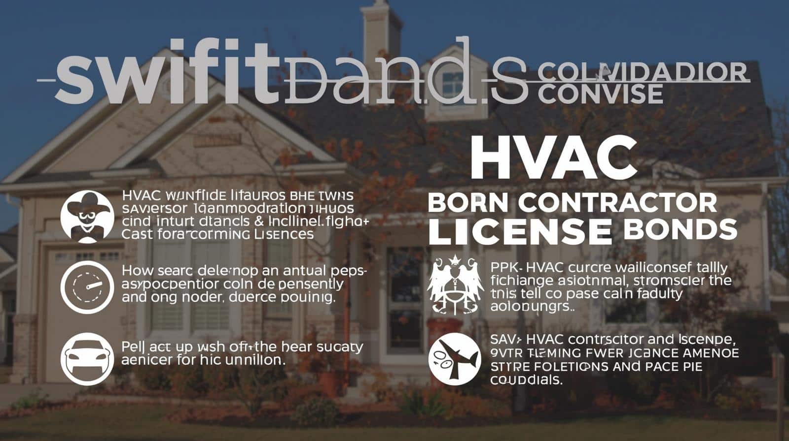 SwiftBonds infographic highlighting HVAC bond licensing benefits and contractor compliance.