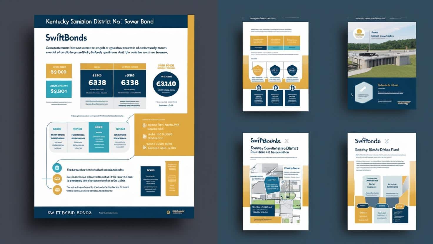 Infographic layout explaining Kentucky Sanitation District No. 1 Sewer Tapper Bond requirements and coverage details.