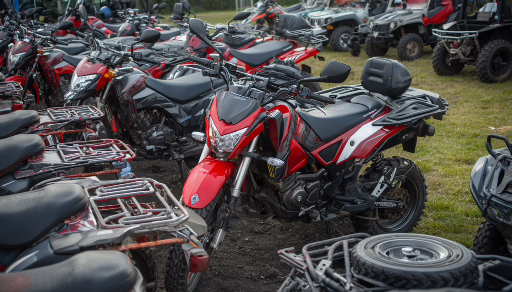 Montana motorcycles and quadricycles dealership displaying a wide selection of street-legal ATVs and motorcycles covered by dealer bonding requirements.
