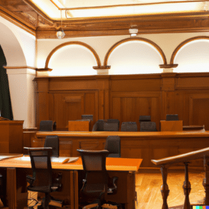 background of a probate court of law