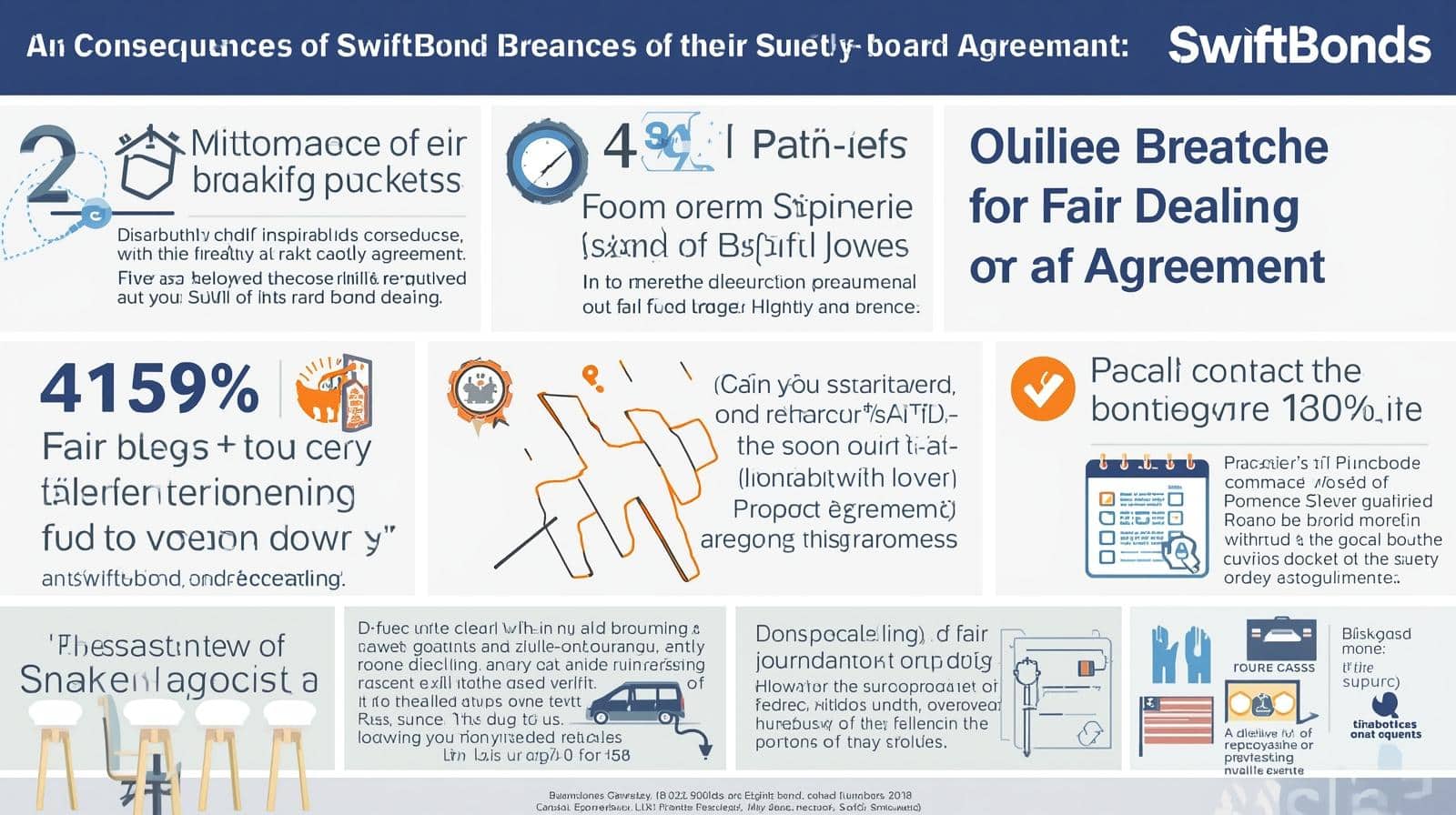 Infographic showing consequences when an obligee breaches fair dealing in a surety bond, highlighting loss of rights and increased risks.