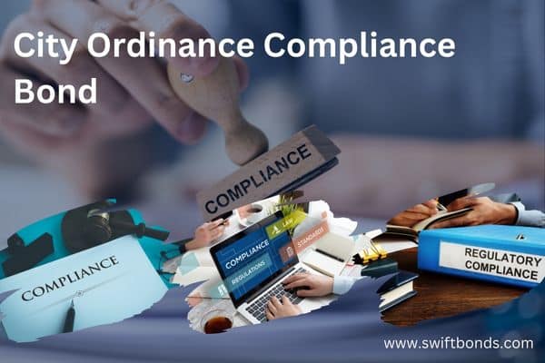 A City Ordinance Compliance Bond is a surety bond required for businesses or individuals to ensure adherence to local city ordinances and regulations. This bond guarantees that the bonded party will comply with all relevant laws, codes, and requirements set forth by the city. If the bonded party fails to meet these obligations, the bond provides financial compensation to the city or affected parties for any resulting damages or non-compliance issues.